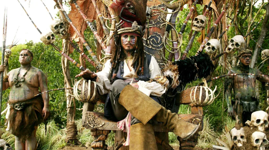 Captain Jack Sparrow on a Throne awaiting Pirates of the Caribbean 6