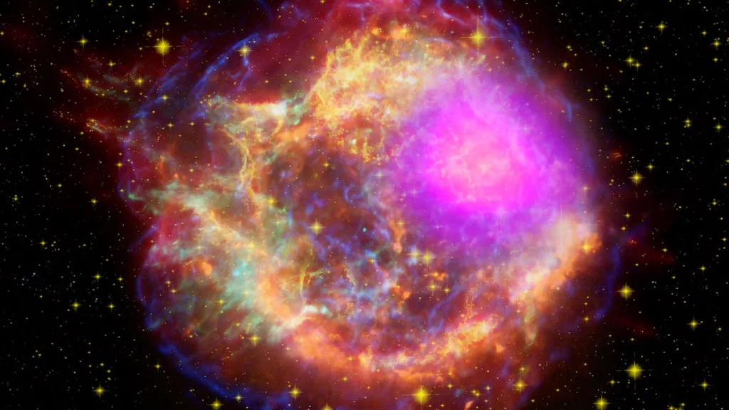 supernova explodes in the universe