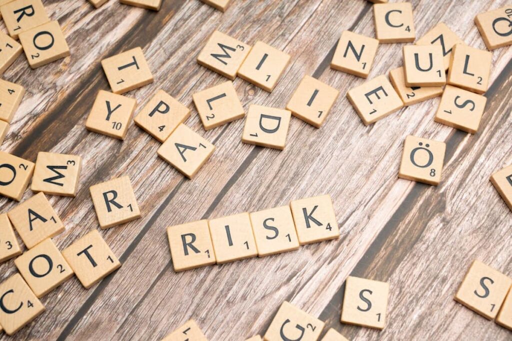 wooden letter risk Managing Financial Risks with AI
